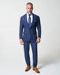 Athletic Fit Stretch Suit - Heathered Navy