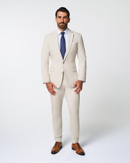 Athletic Fit Stretch Suit - Lightweight Heathered Bamboo