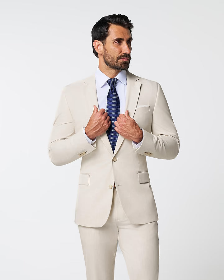 Athletic Fit Stretch Suit - Lightweight Heathered Bamboo